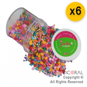 MULTIFORMAS MIX FIESTA 75 GR X 6